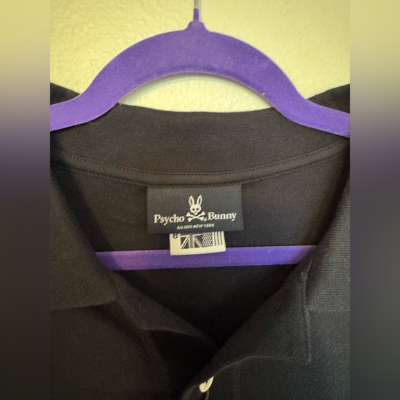 NEW Psycho Bunny Burlington Polo Mens Pima Cotton Navy Orange 8 XXL NWT - Picture 7 of 10